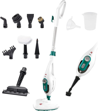 Di4 Steamclean Multi10 Max Mopa a Vapor Multifunción 10 en 1, 1500W, Elimina 99,9% de Virus y Bacterias, Limpieza sin Químicos ni Abrasivo